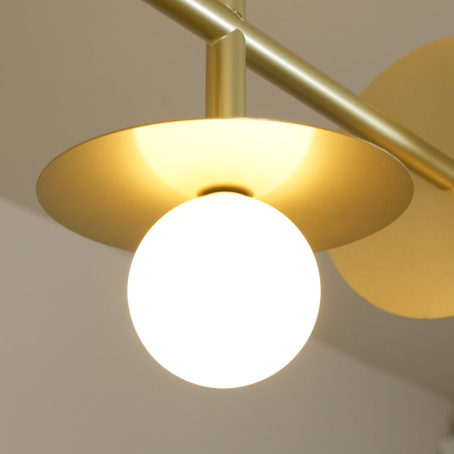 Lustra Strada Kronleuchter Messing Glas Geometrisch-Letslighting