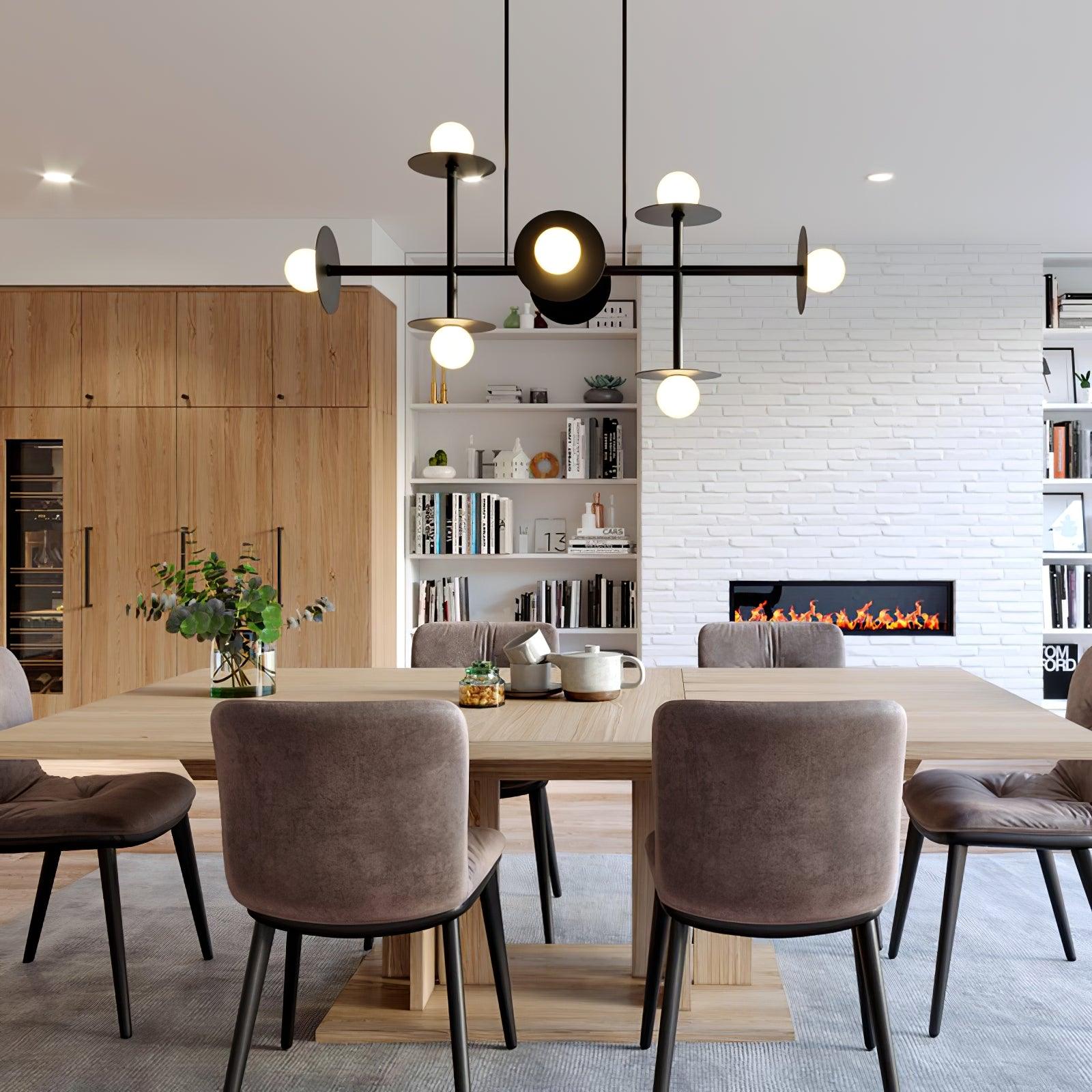 Lustra Strada Kronleuchter Messing Glas Geometrisch-Letslighting