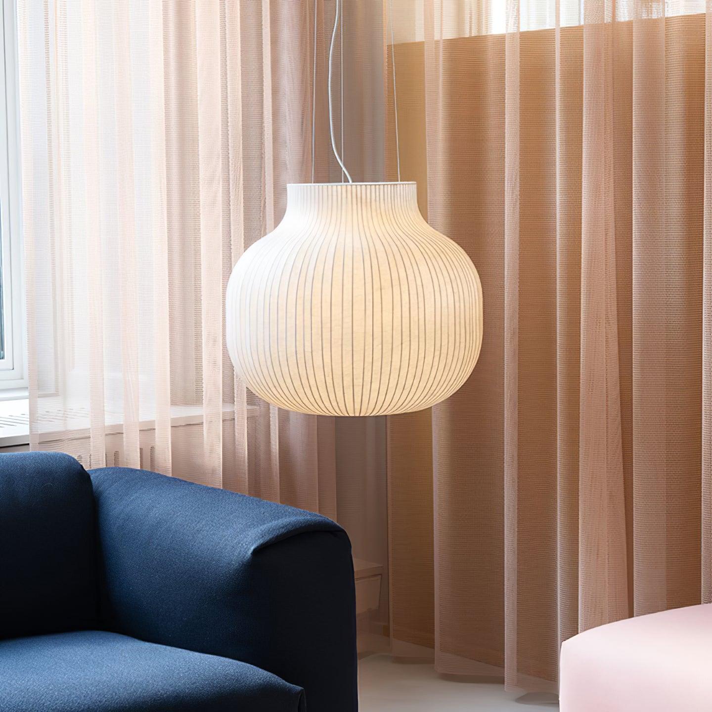 Pendelleuchte Seide Gefaltet Geschwungen Modern Minimalistisch-Letslighting