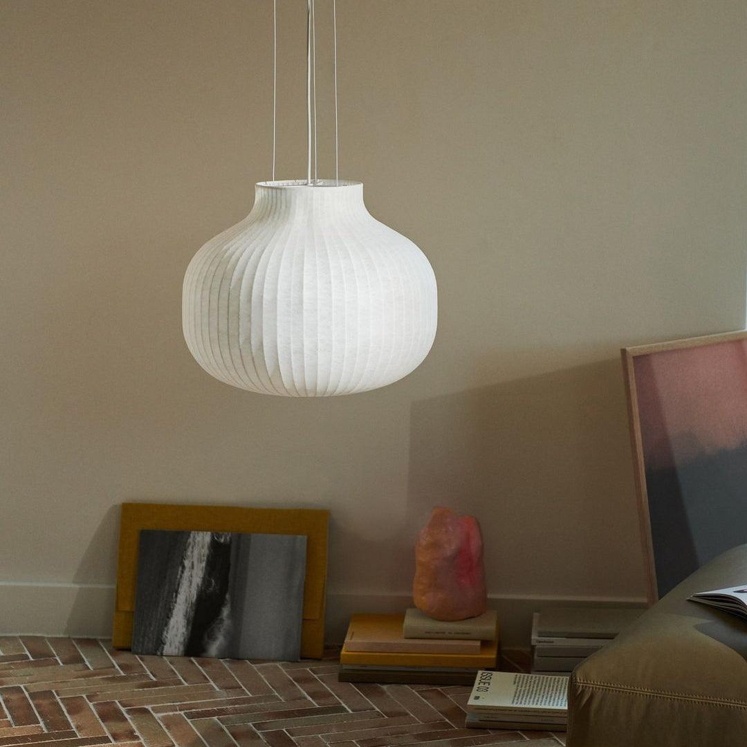 Pendelleuchte Seide Gefaltet Geschwungen Modern Minimalistisch-Letslighting