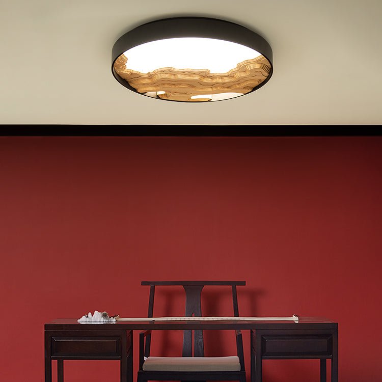 Lustra Deckenleuchte Holz Orientalisch Natur-Letslighting