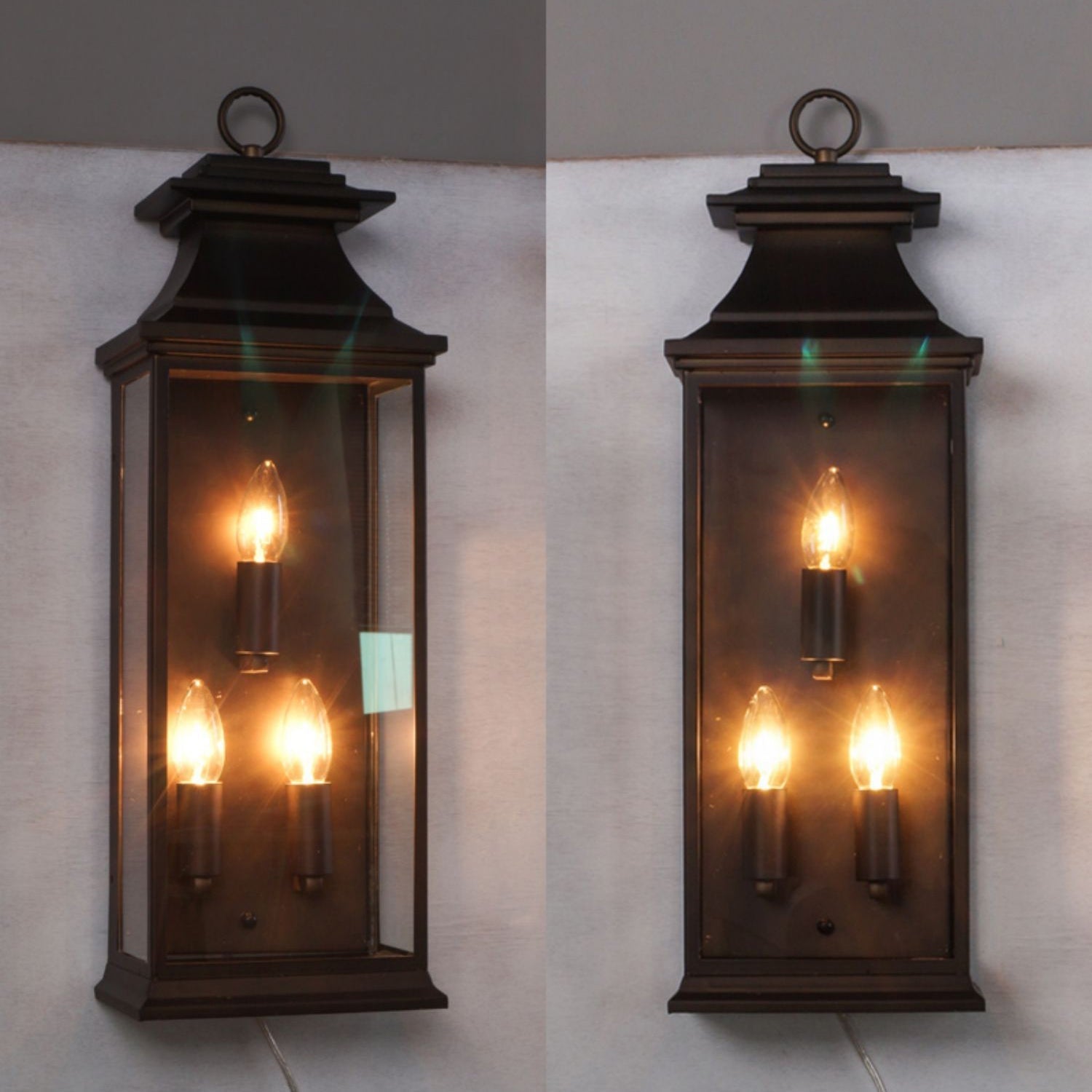 Esolarae Glas Vintage Industrial Wandleuchte-Letslighting