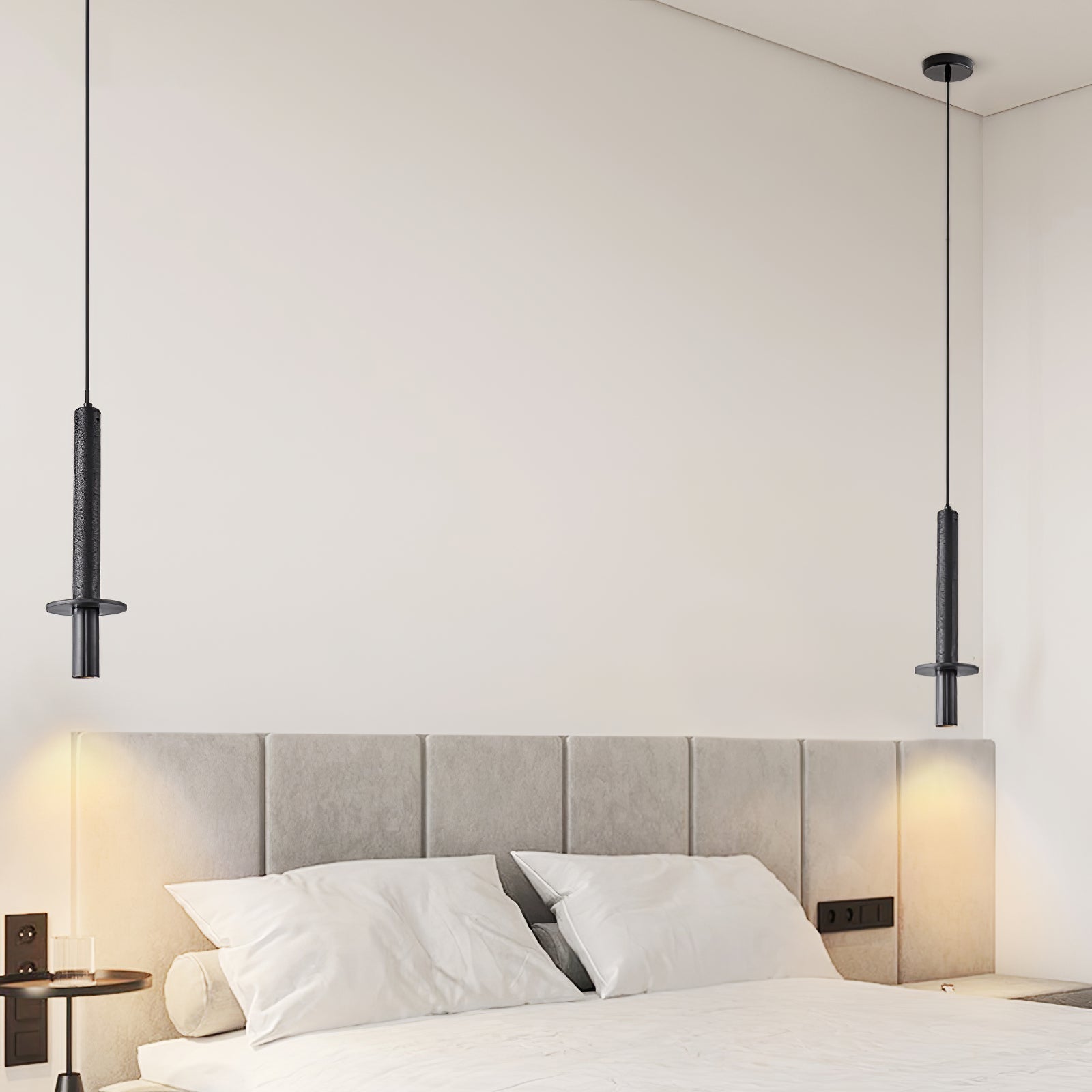 Avdoryra Dual Cylinder Travertine Pendant Light - Neutralighting