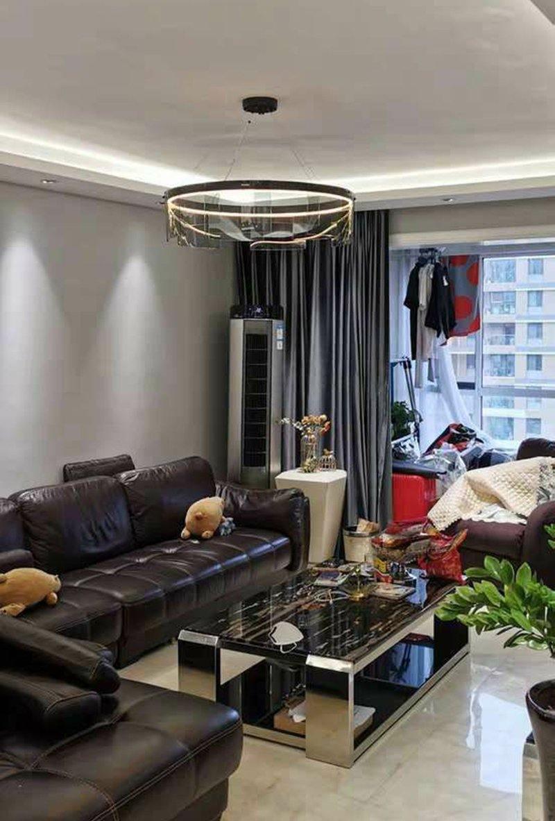 Lustra Kronleuchter LED Ring Schwarz Glas Modern-Letslighting