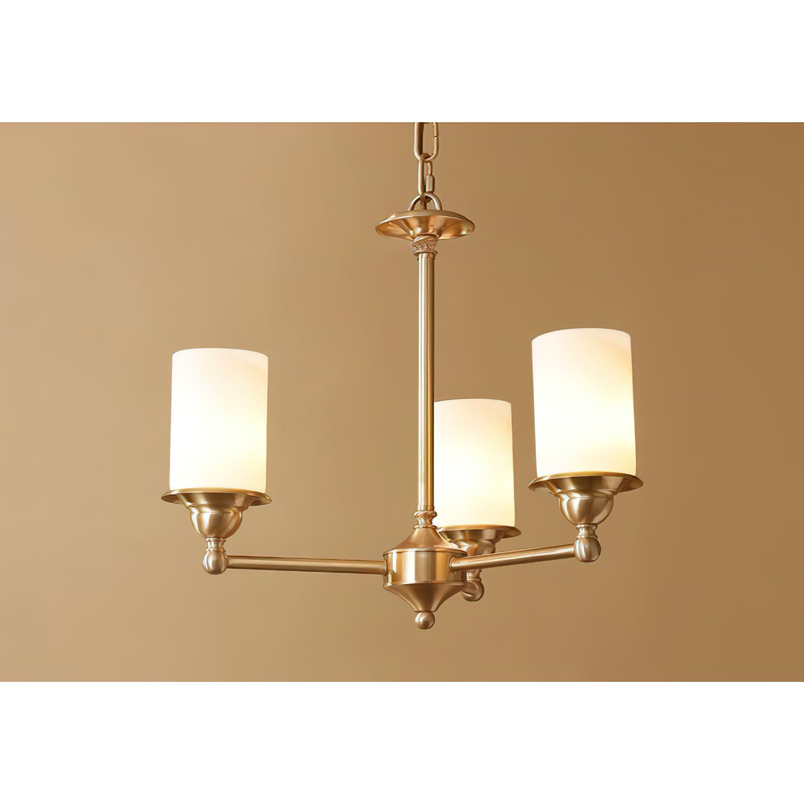 Idorara Messing Stoff Vintage Industrial Kronleuchter-Letslighting
