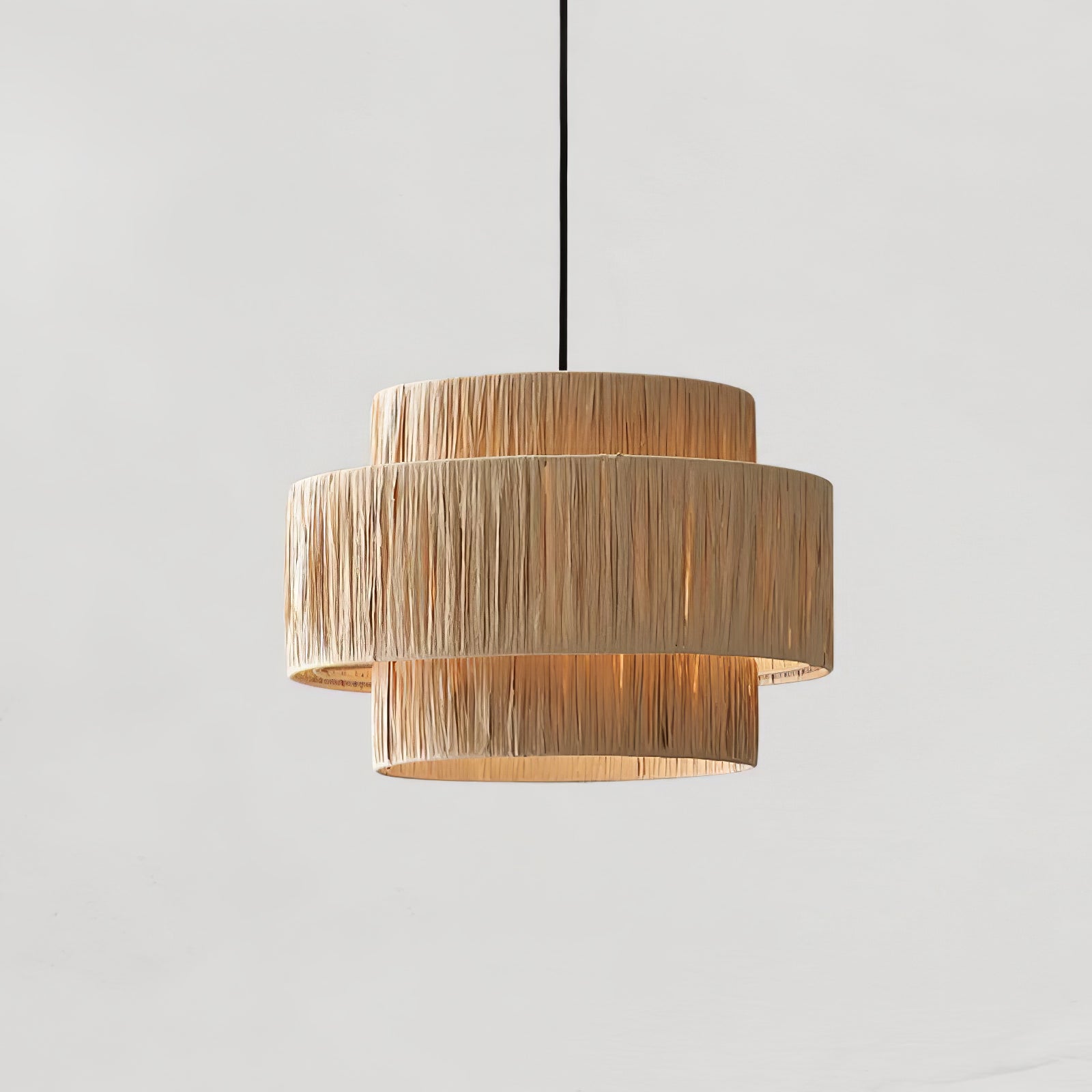 Thyra Stroh Traditionell Retro Pendelleuchte-Letslighting