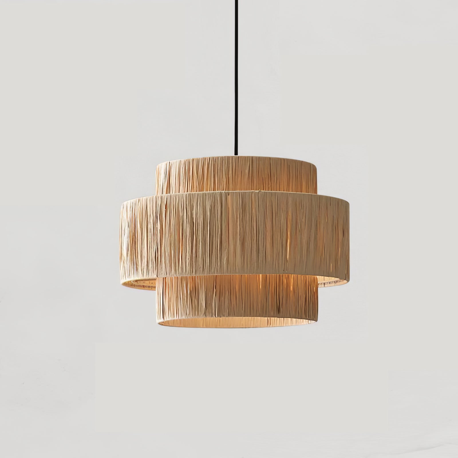 Thyra Stroh Traditionell Retro Pendelleuchte-Letslighting