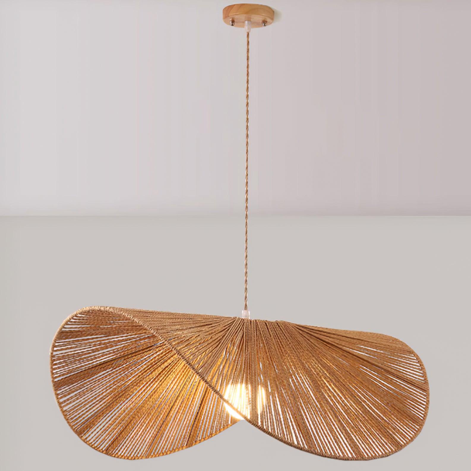 Solara Handgewebte Pendelleuchte aus Natürlichem Rattan-Letslighting