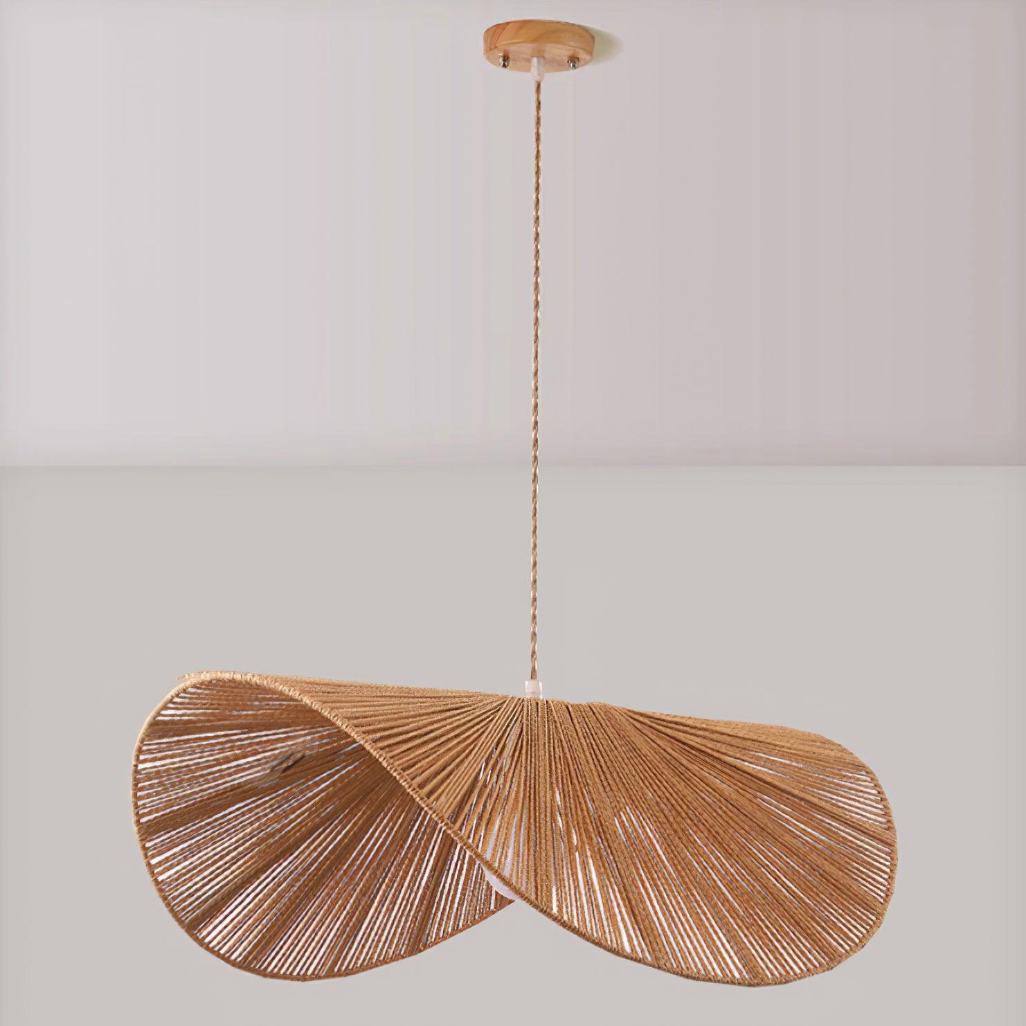 Solara Handgewebte Pendelleuchte aus Natürlichem Rattan-Letslighting