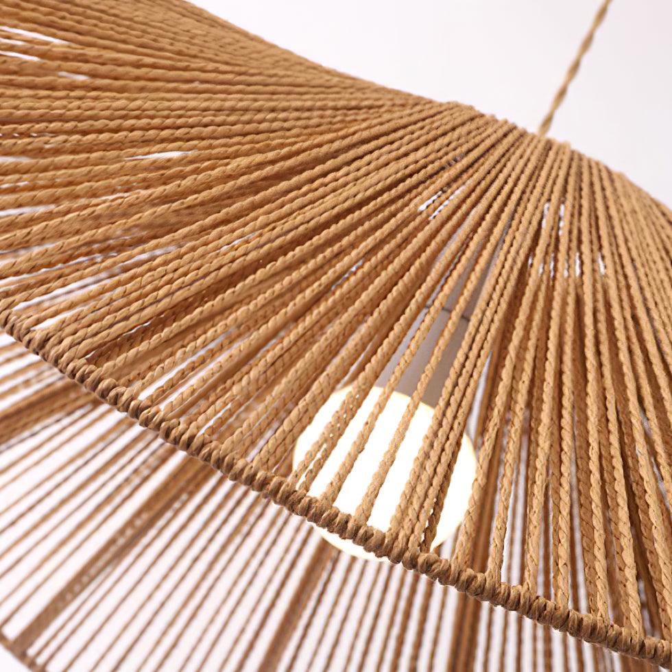 Solara Handgewebte Pendelleuchte aus Natürlichem Rattan-Letslighting