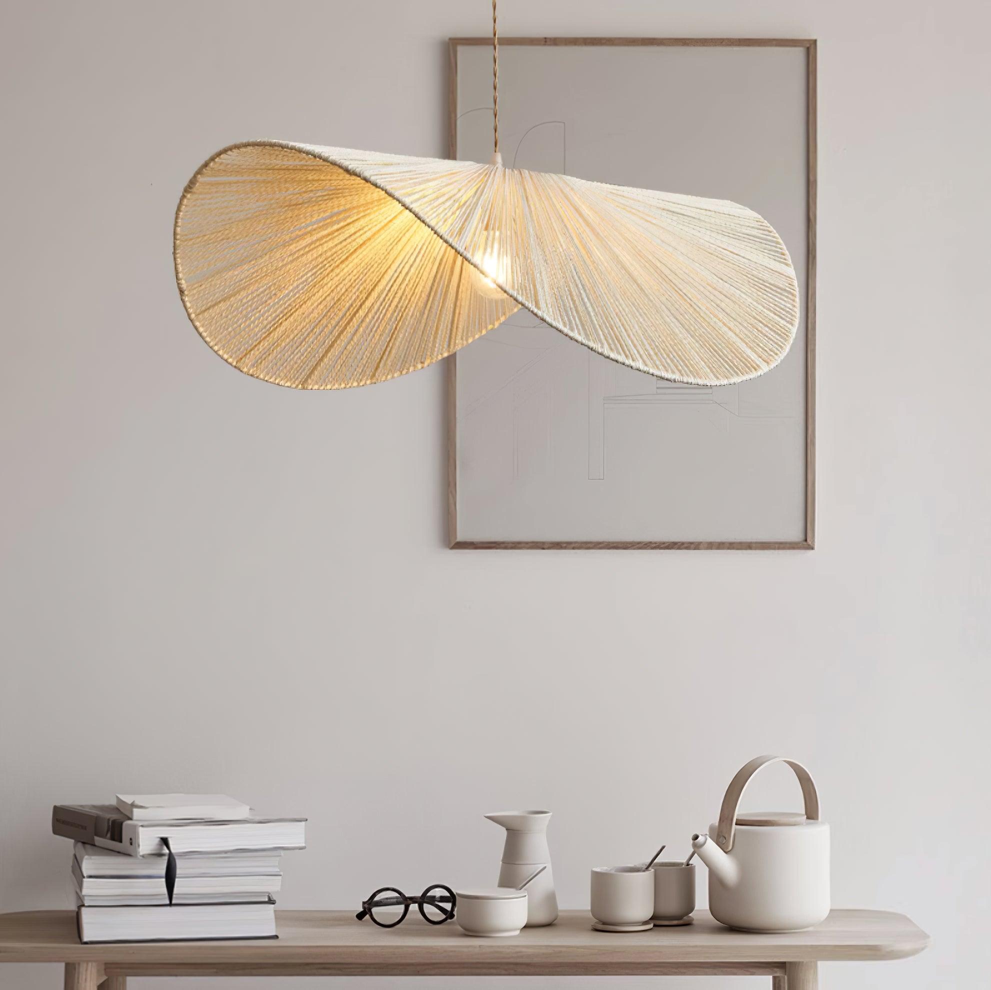 Solara Handgewebte Pendelleuchte aus Natürlichem Rattan-Letslighting