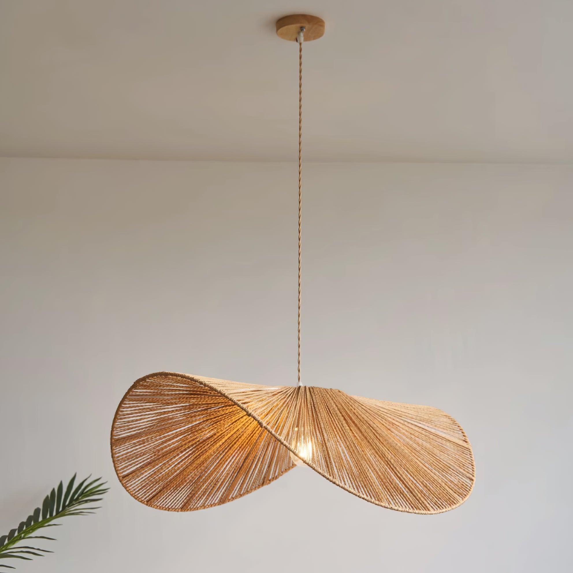 Solara Handgewebte Pendelleuchte aus Natürlichem Rattan-Letslighting