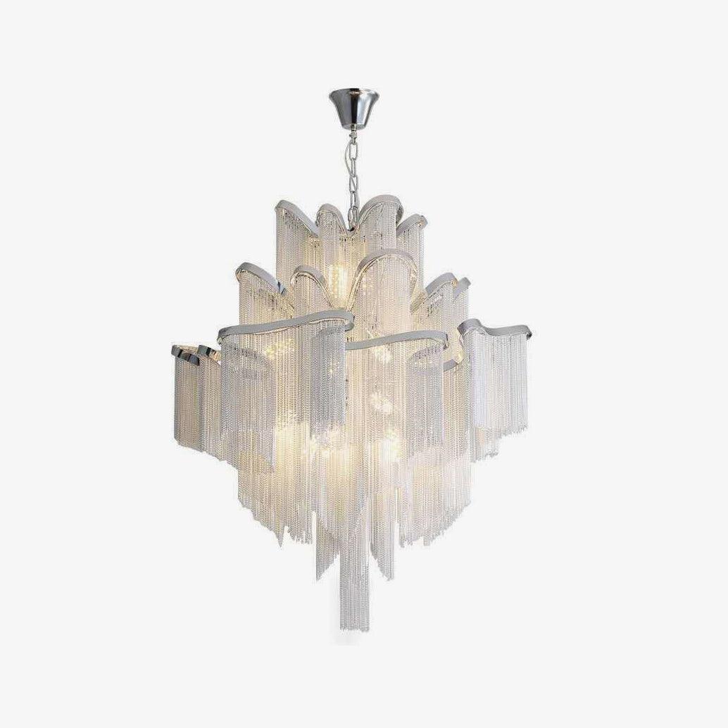 Lustra Pendant Lamp Stream Chain Nickel-Letslighting