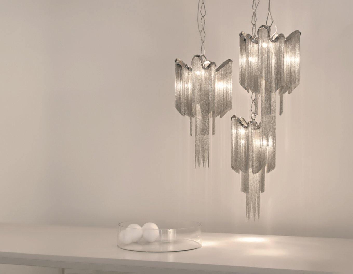 Lustra Pendant Lamp Stream Chain Nickel-Letslighting