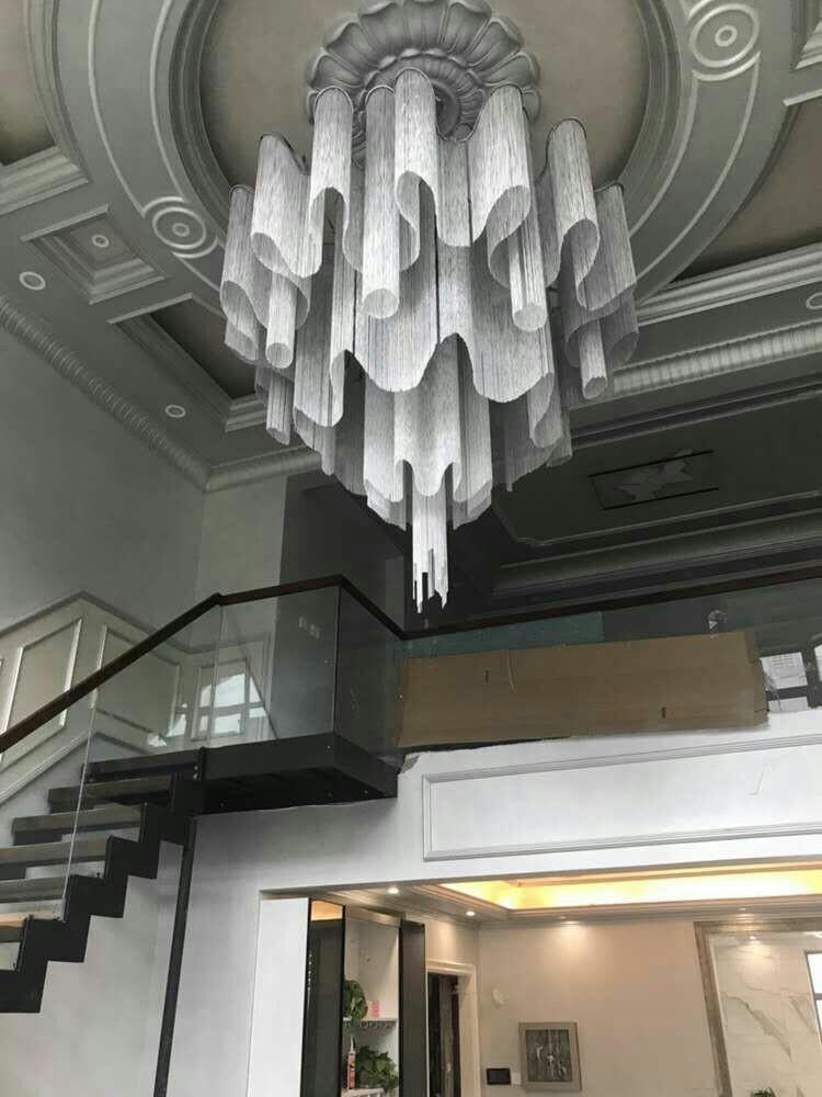 Lustra Pendant Lamp Stream Chain Nickel-Letslighting