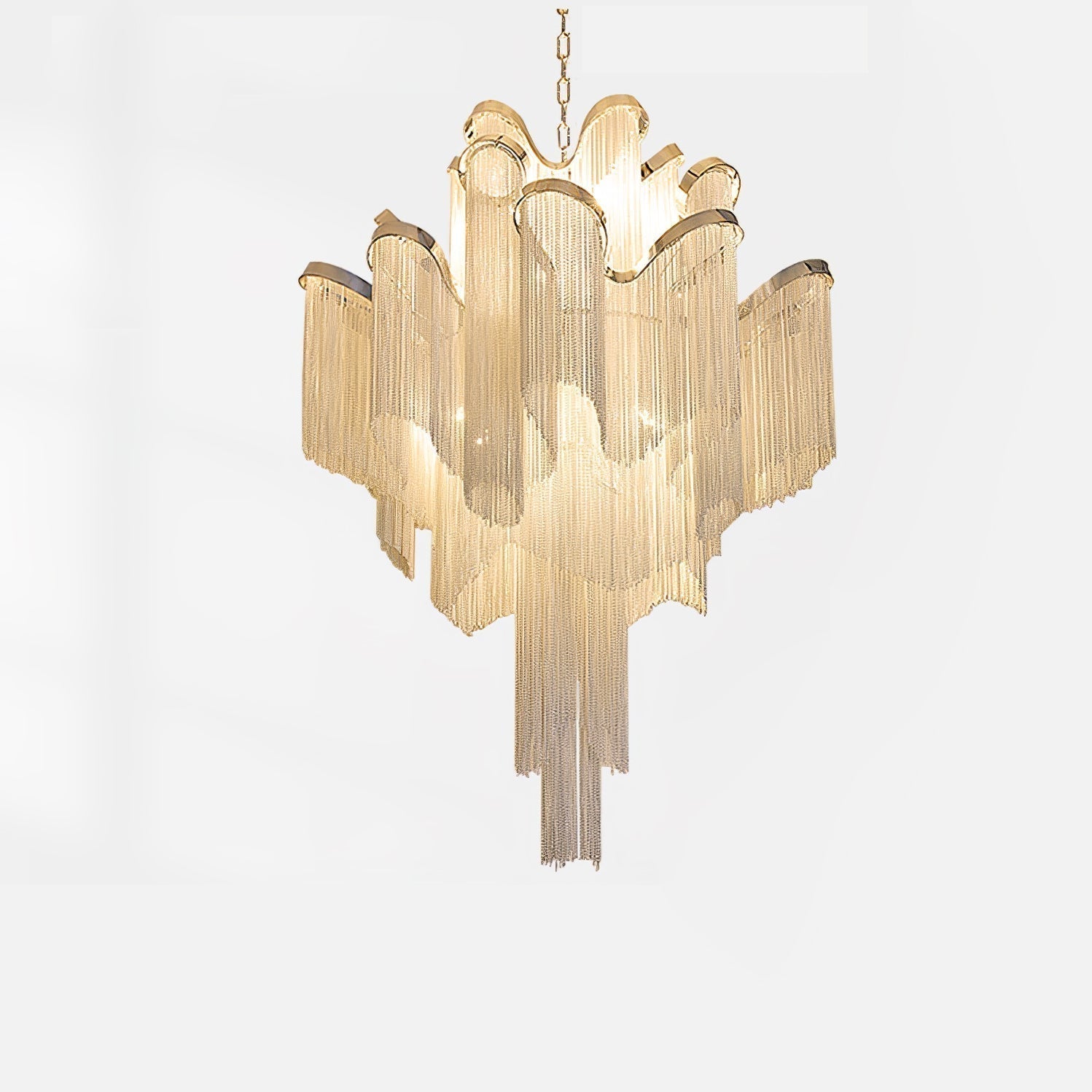 Lustra Pendant Lamp Stream Chain Nickel-Letslighting