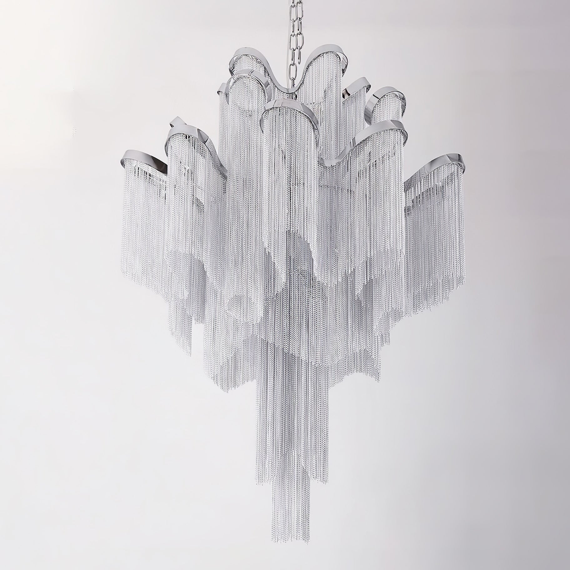 Lustra Pendant Lamp Stream Chain Nickel-Letslighting