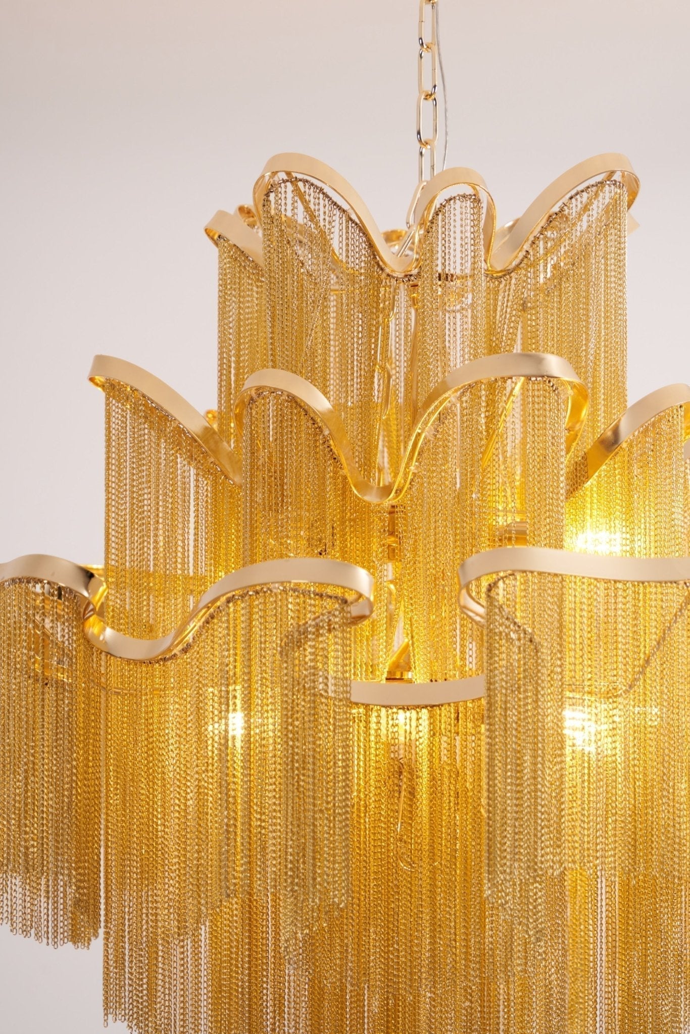 Lustra Pendant Lamp Stream Chain Nickel-Letslighting