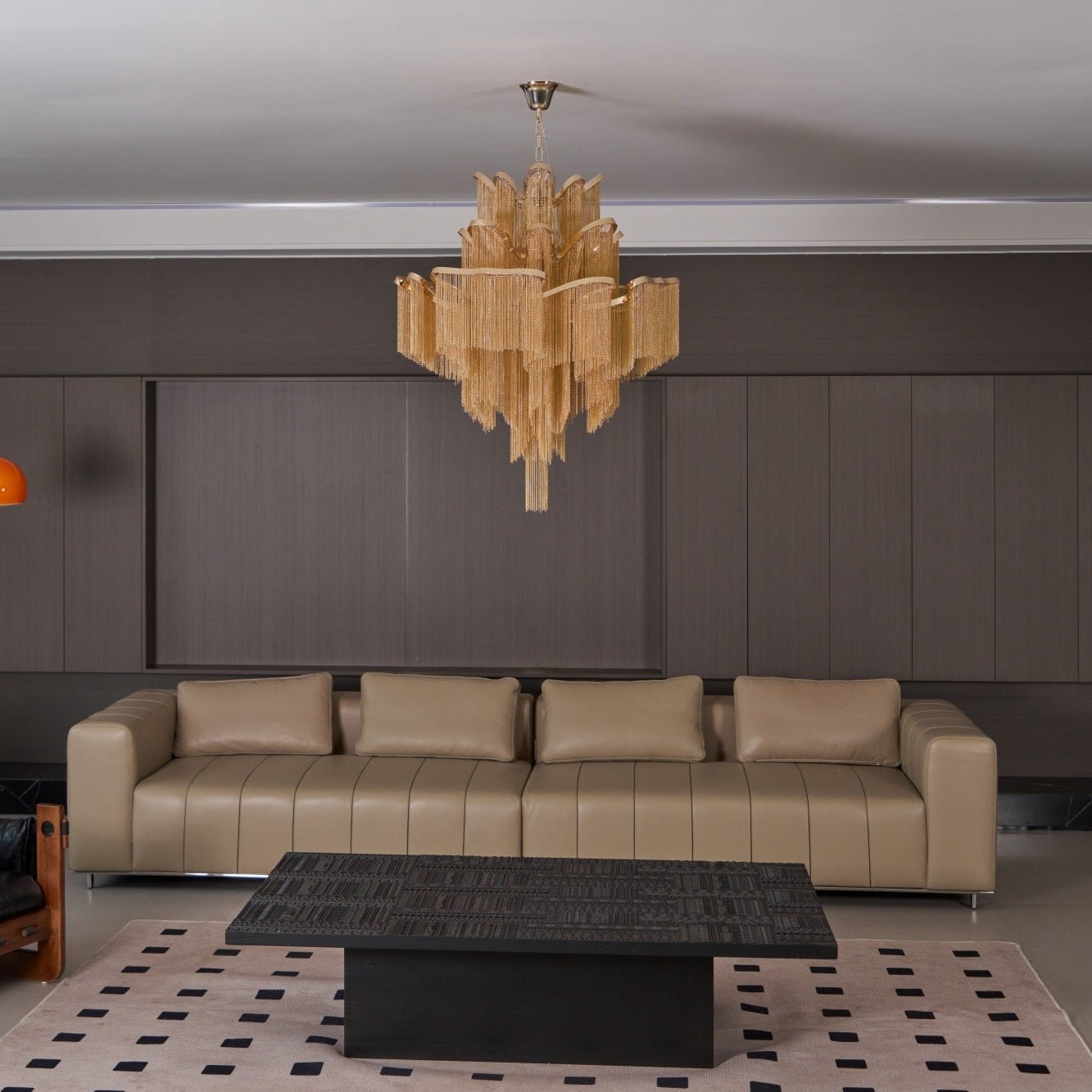 Lustra Pendant Lamp Stream Chain Nickel-Letslighting