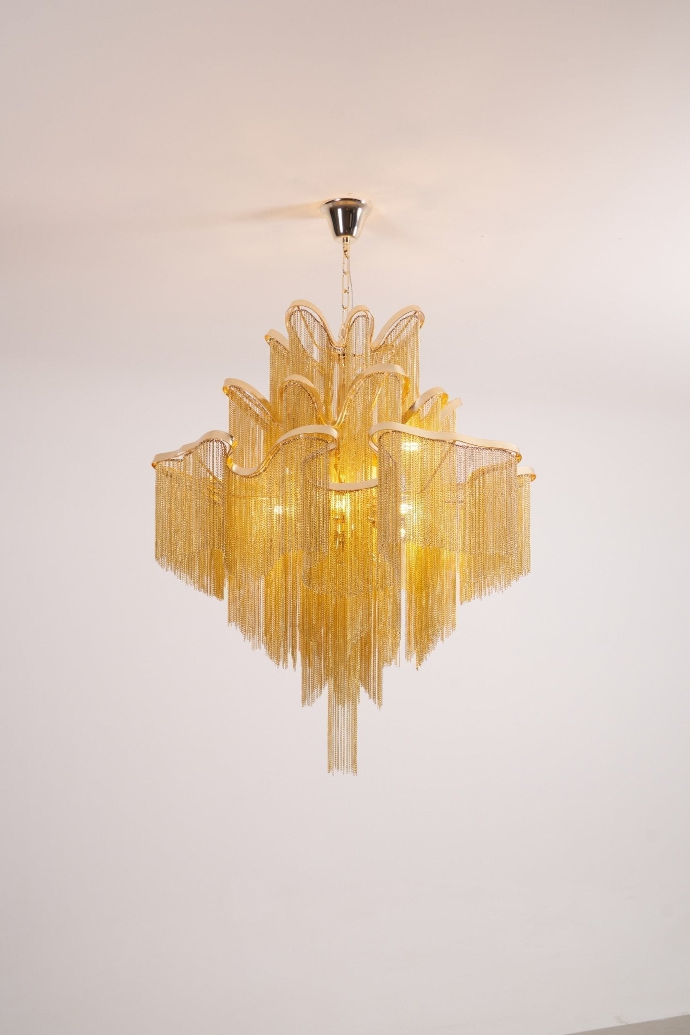 Lustra Pendant Lamp Stream Chain Nickel-Letslighting