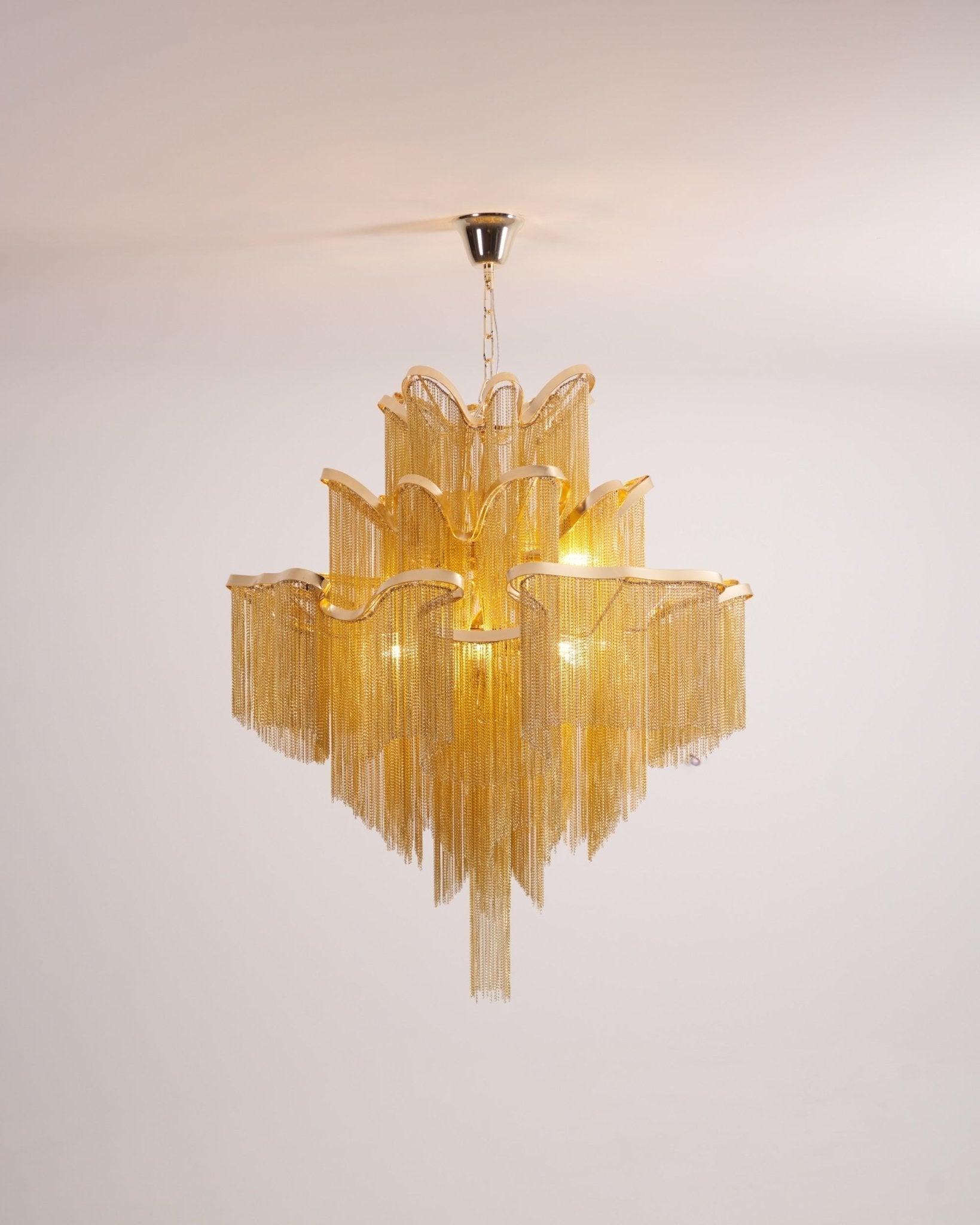 Lustra Pendant Lamp Stream Chain Nickel-Letslighting