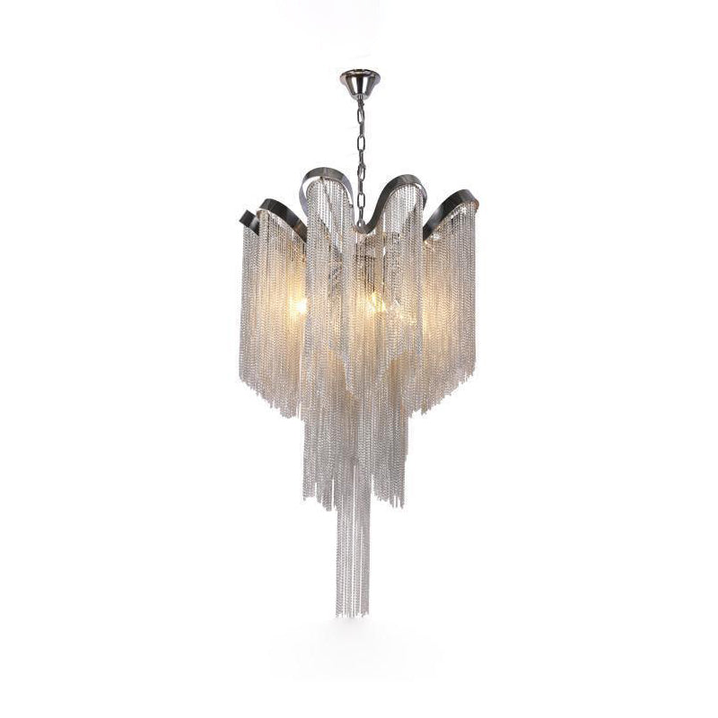 Lustra Pendant Lamp Stream Chain Nickel-Letslighting