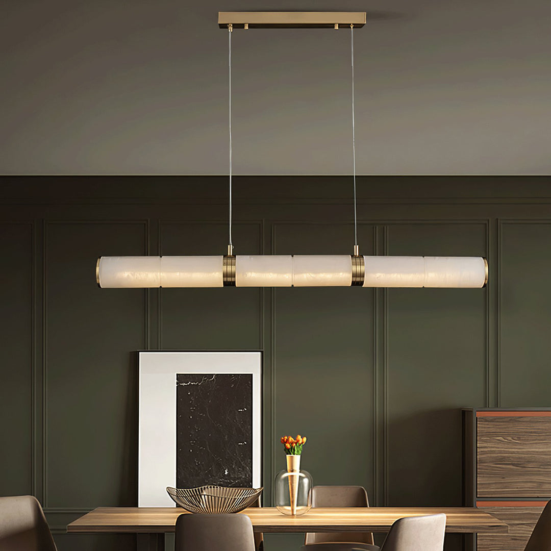 Stream Modern Minimalist Alabaster Pendant Light - Letslighting