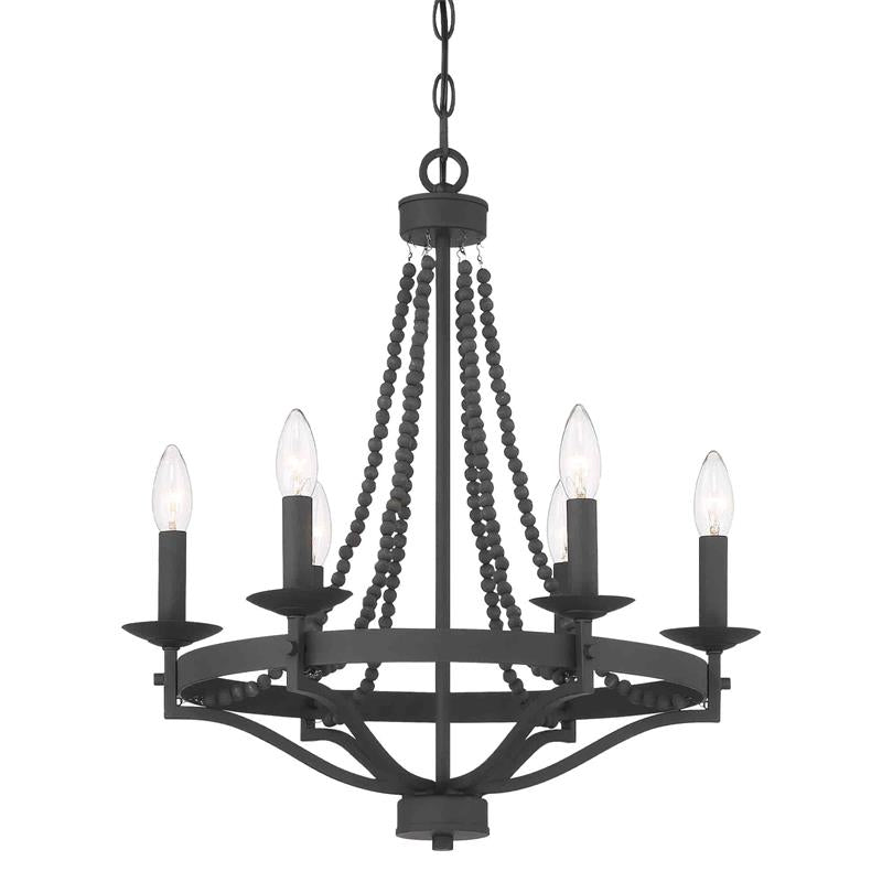 Isoren Industrieller Vintage Kronleuchter aus Holz-Letslighting