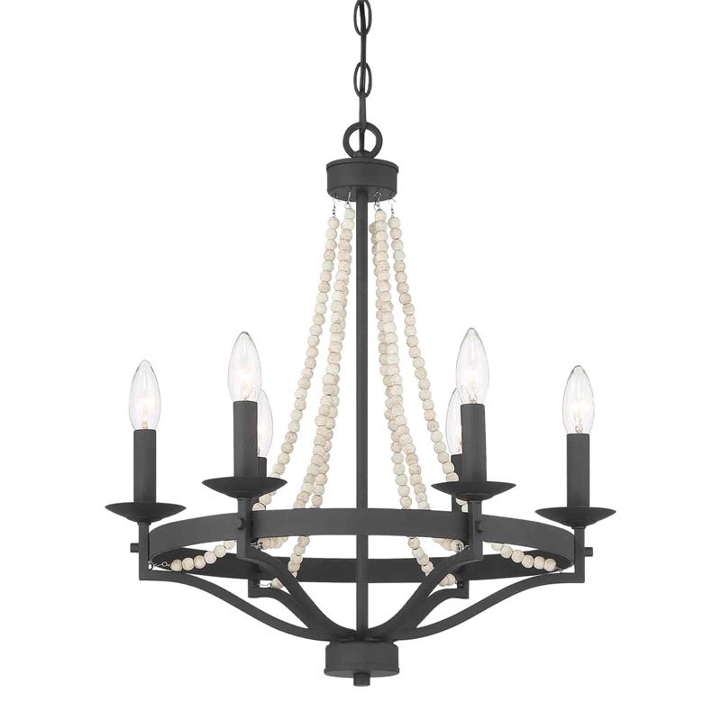 Isoren Industrieller Vintage Kronleuchter aus Holz-Letslighting