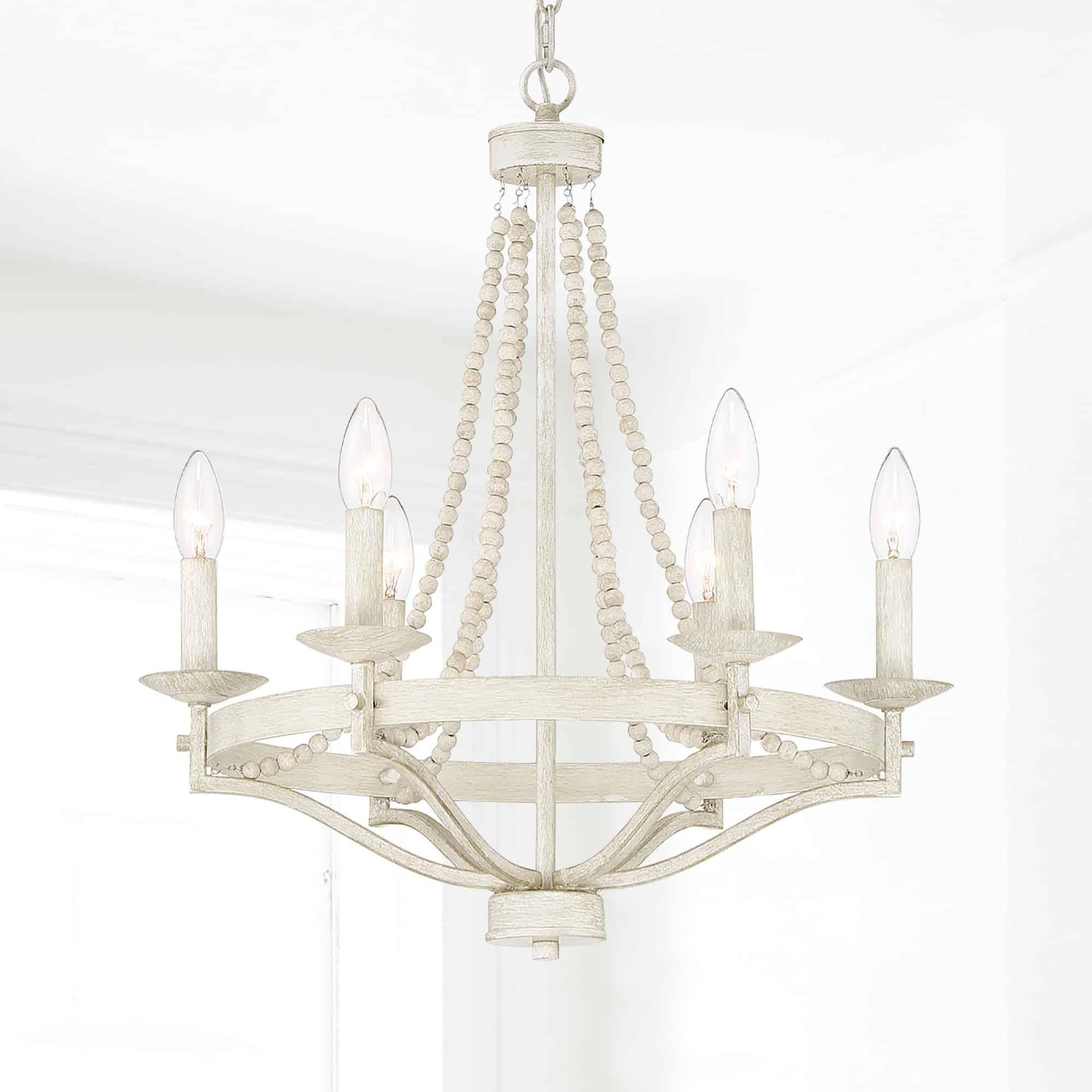 Isoren Industrieller Vintage Kronleuchter aus Holz-Letslighting