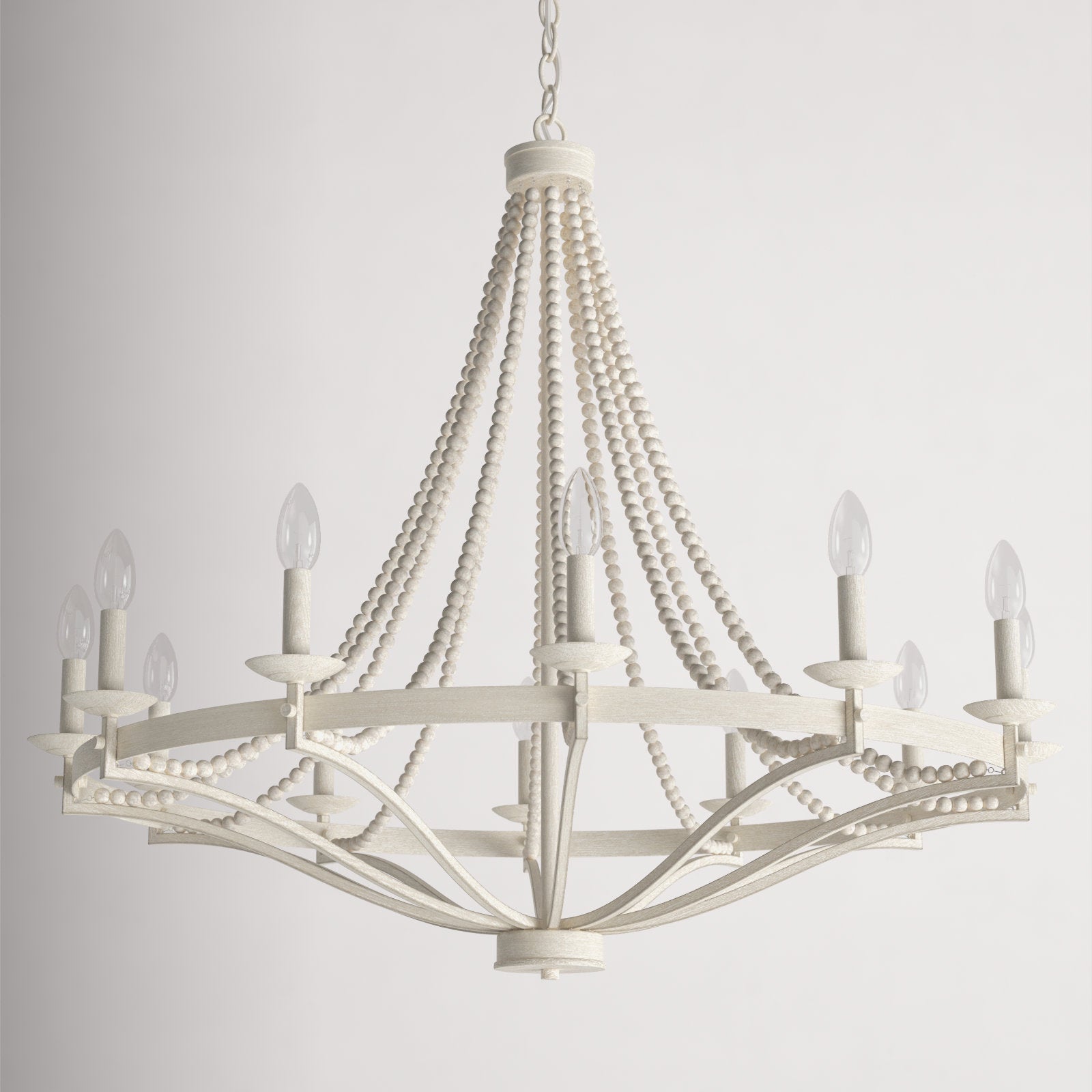 Isoren Industrieller Vintage Kronleuchter aus Holz-Letslighting