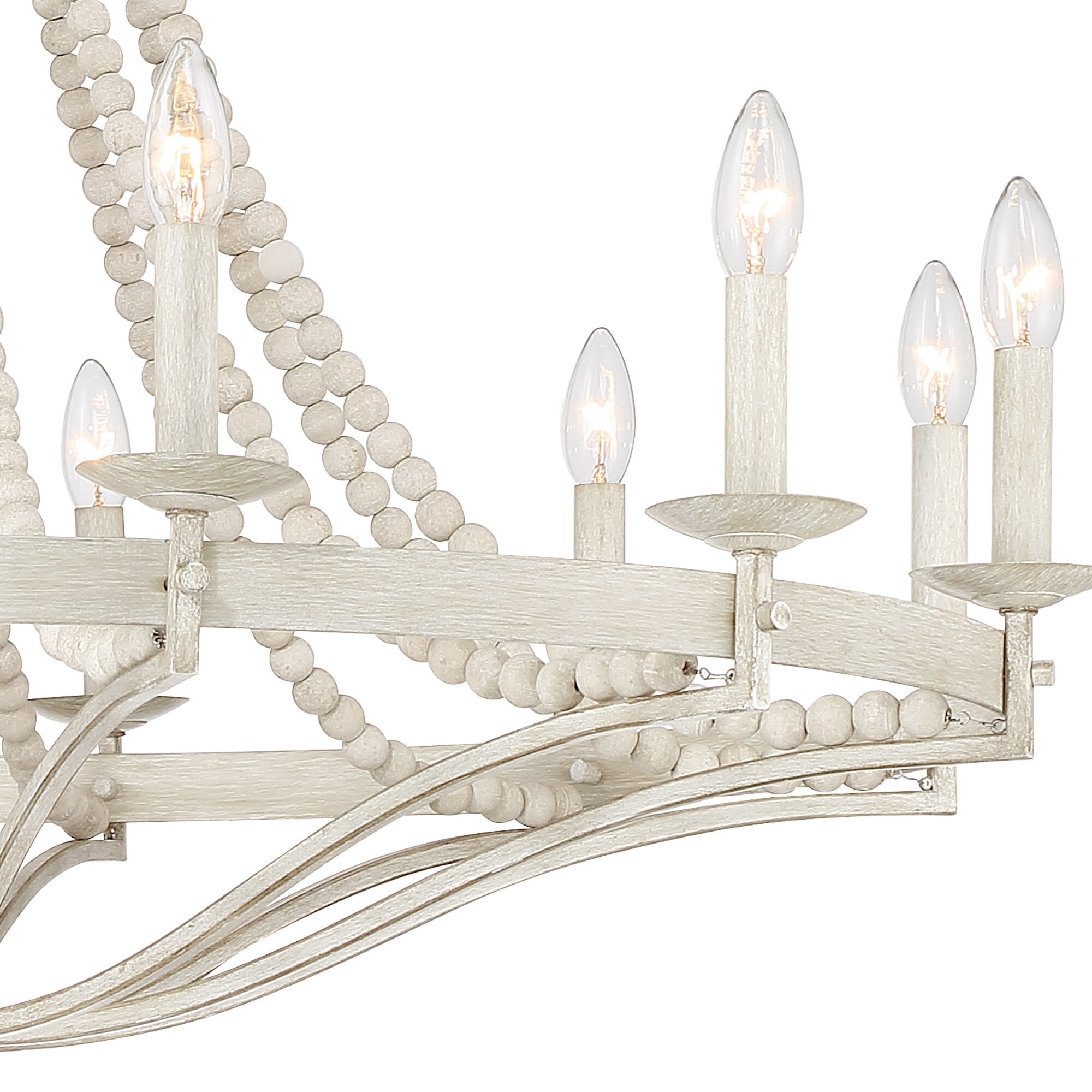 Isoren Industrieller Vintage Kronleuchter aus Holz-Letslighting