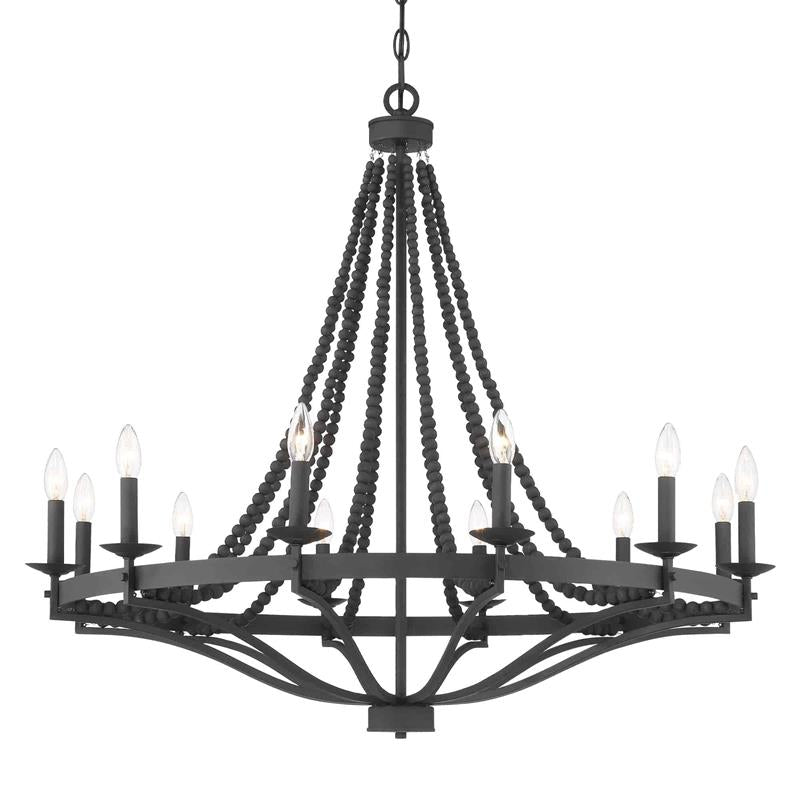 Isoren Industrieller Vintage Kronleuchter aus Holz-Letslighting