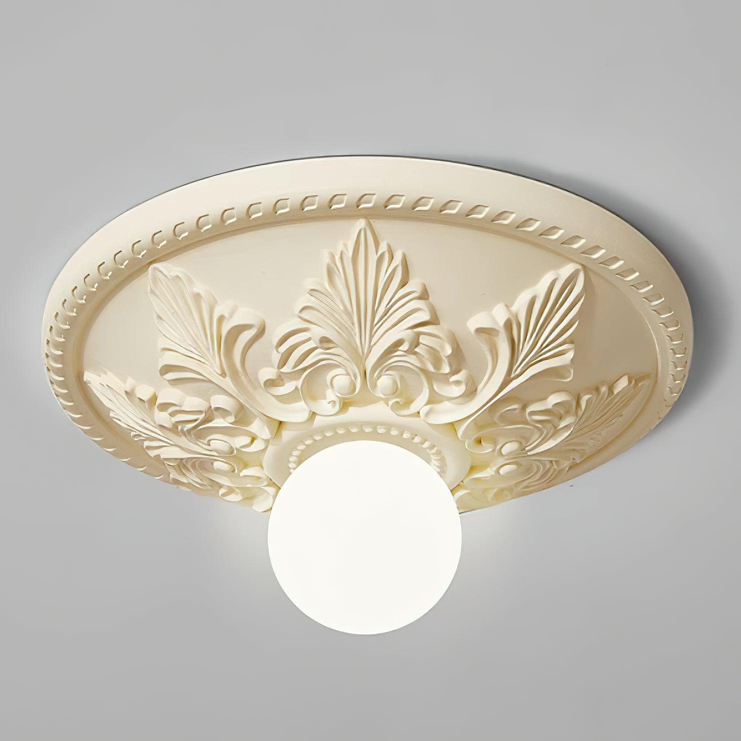 Deckenleuchte Harz Baldachin Glas Globus Klassisch Verziert-Letslighting