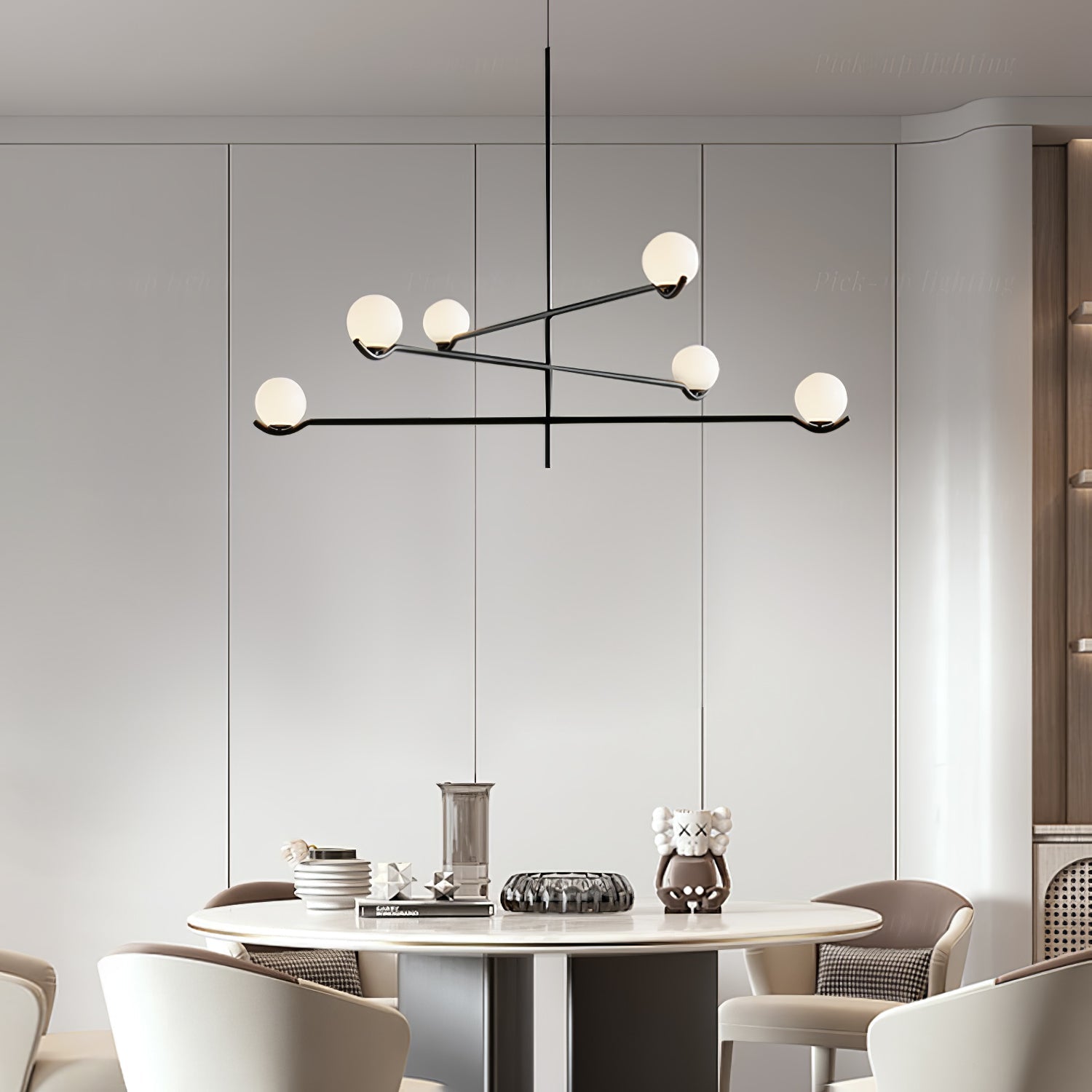Fayno White Globe Chandelier - Letslighting