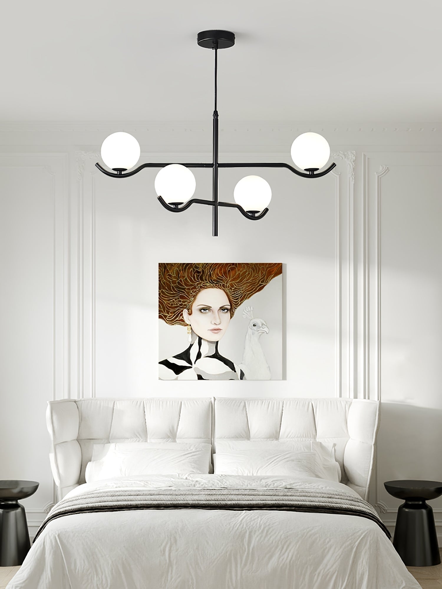 Fayno White Globe Chandelier - Letslighting