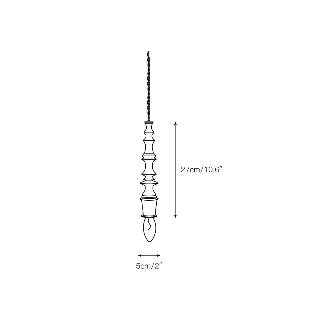 Iraeiel Vintage Minimalistisch Holz Pendelleuchte-Letslighting