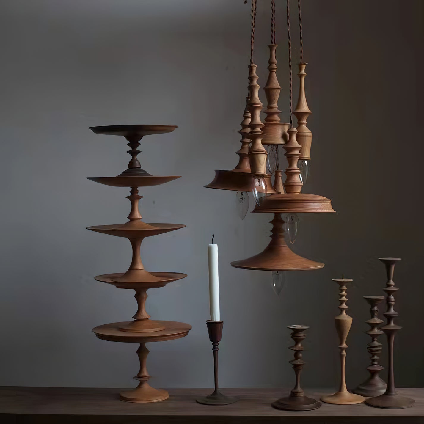 Tessira Holz Industrie Pendelleuchte-Letslighting