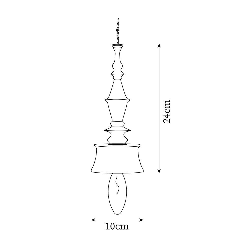 Pendelleuchte Holz Nussbaum Schirm Modern Gemütlich-Letslighting