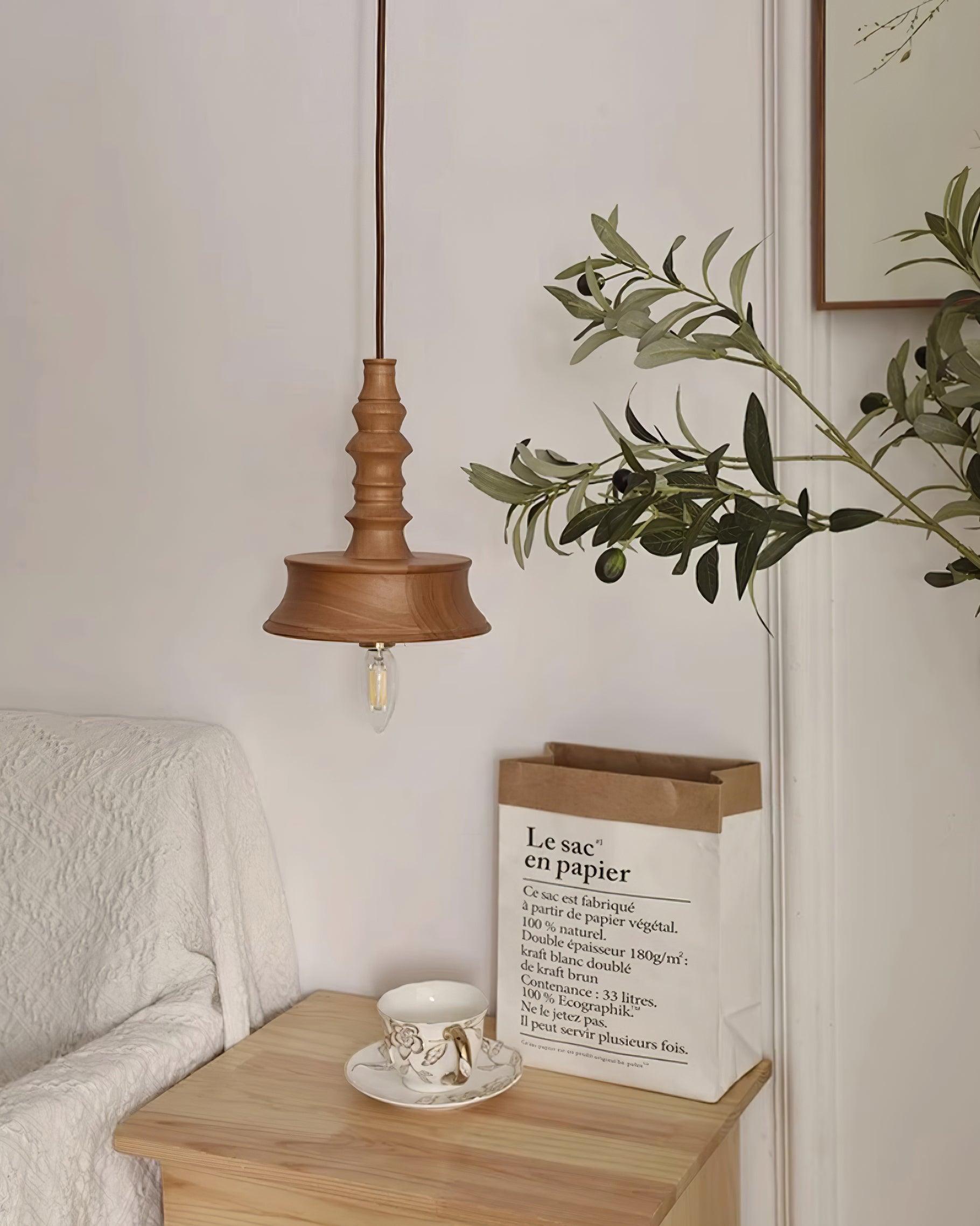 Tessira Holz Industrie Pendelleuchte-Letslighting