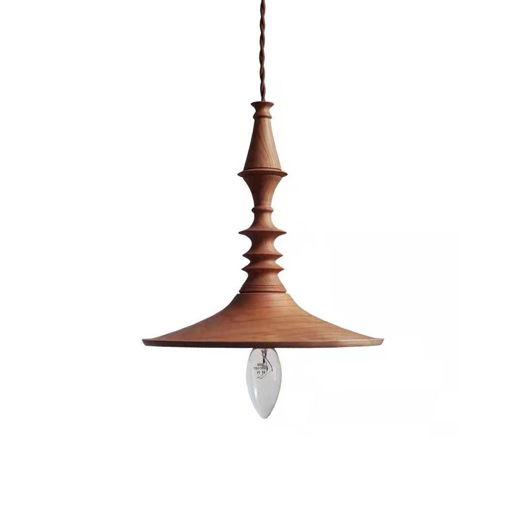 Iraeiel Vintage Minimalistisch Holz Pendelleuchte-Letslighting