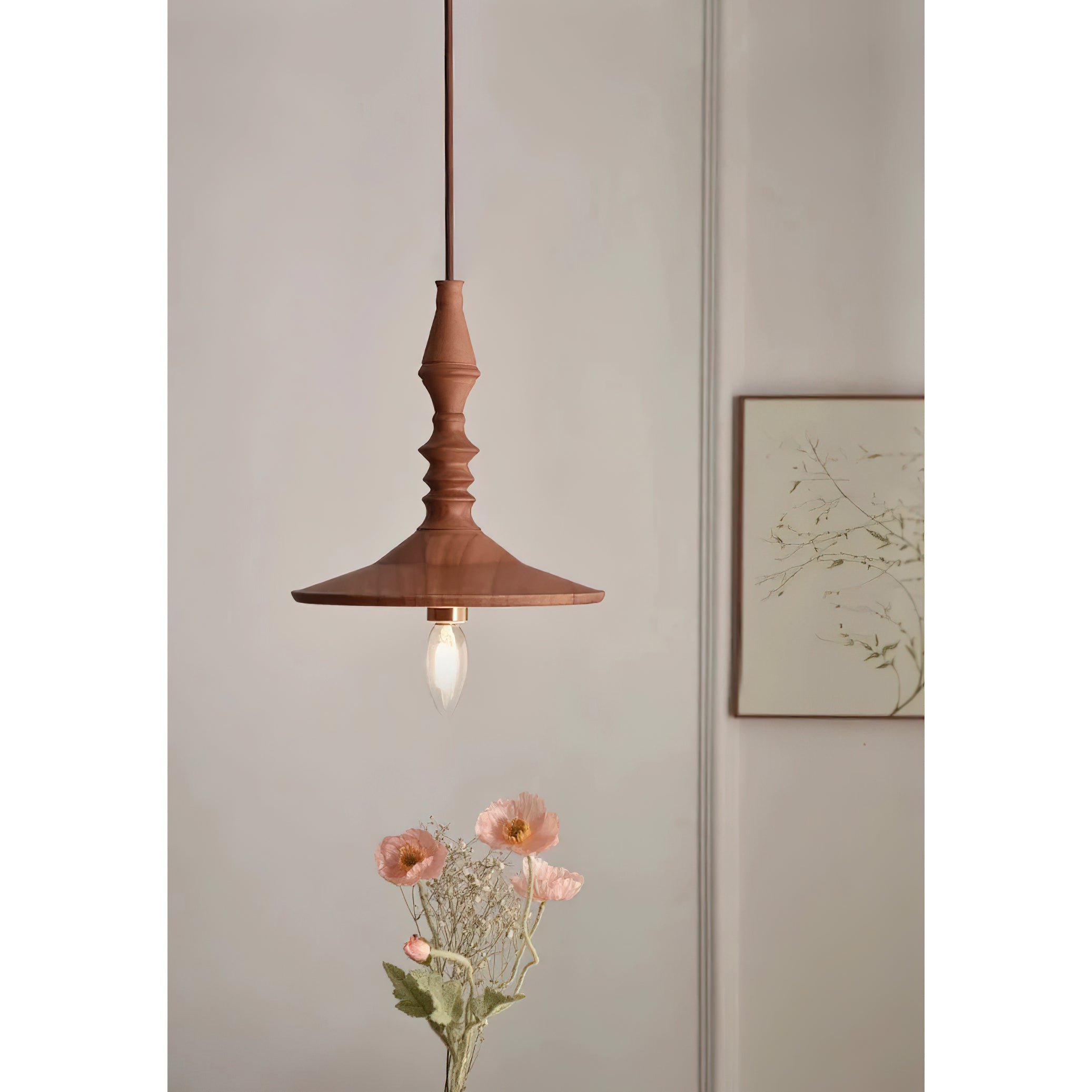 Iraeiel Vintage Minimalistisch Holz Pendelleuchte-Letslighting