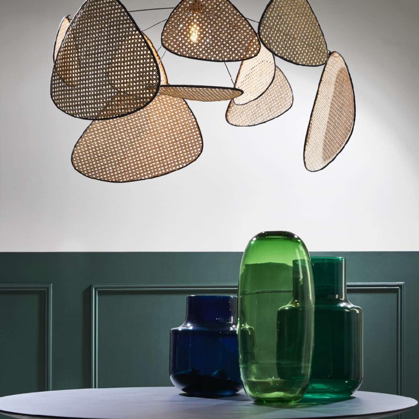 Lustra Kronleuchter Schirm Cannage Suspension Retro-Letslighting