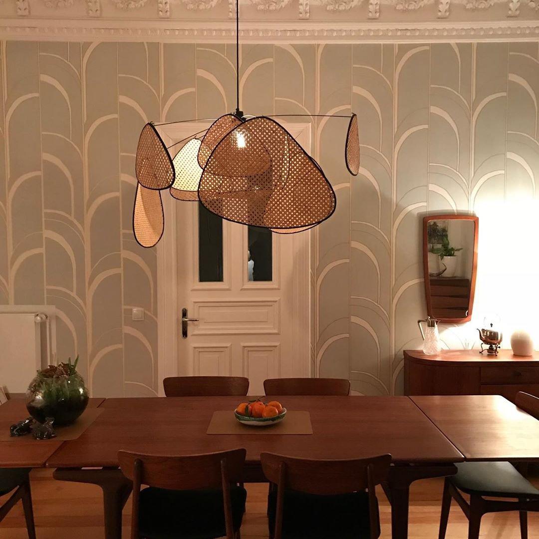 Lustra Kronleuchter Schirm Cannage Suspension Retro-Letslighting