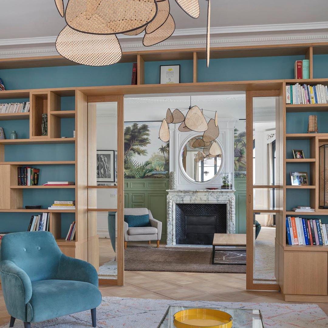 Lustra Kronleuchter Schirm Cannage Suspension Retro-Letslighting