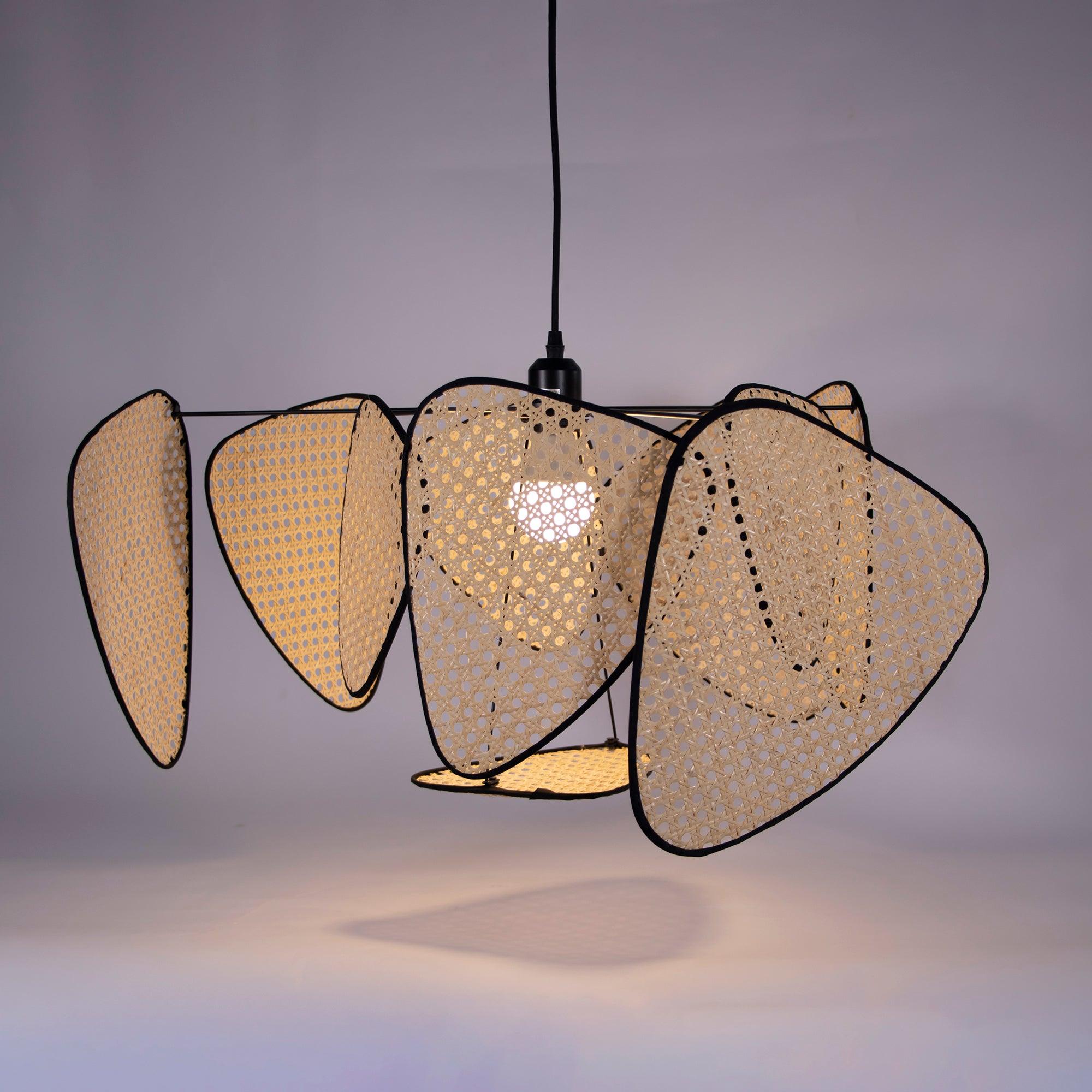 Lustra Kronleuchter Schirm Cannage Suspension Retro-Letslighting