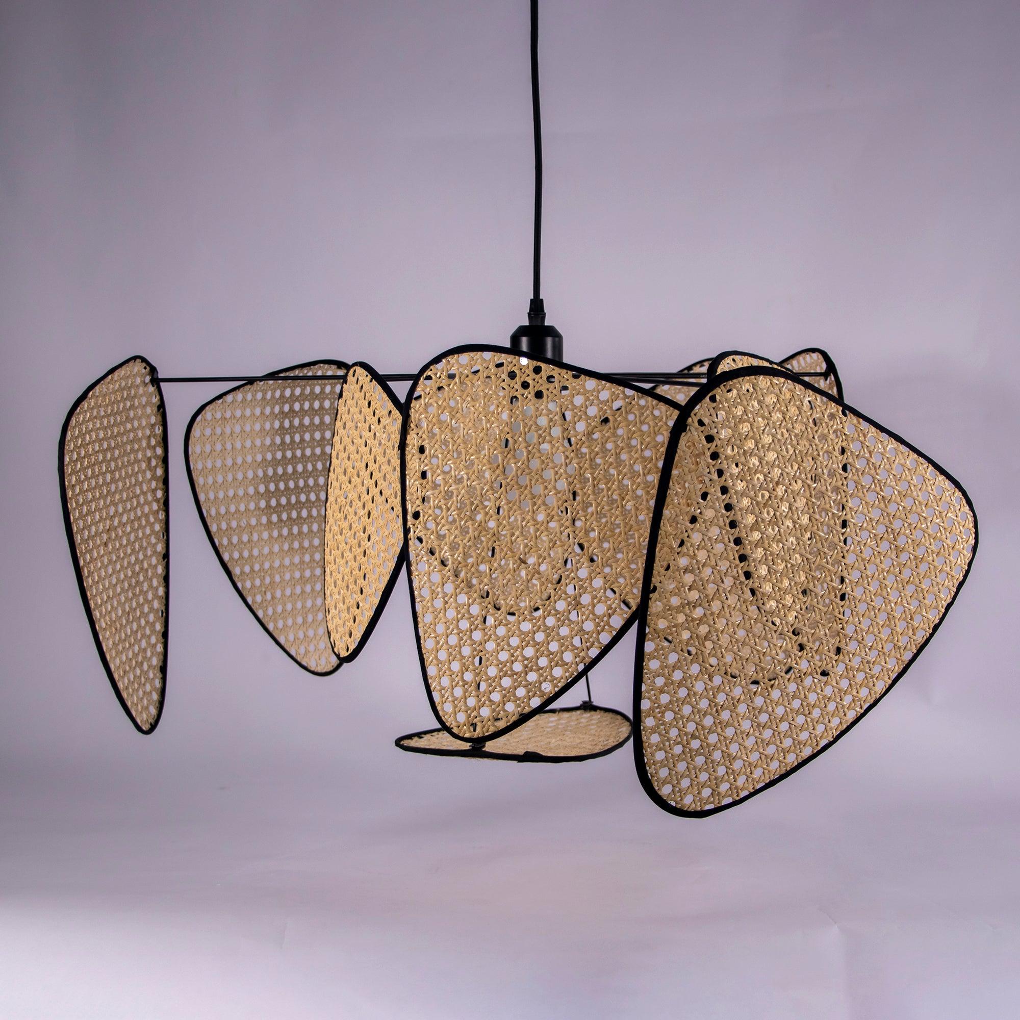 Lustra Kronleuchter Schirm Cannage Suspension Retro-Letslighting