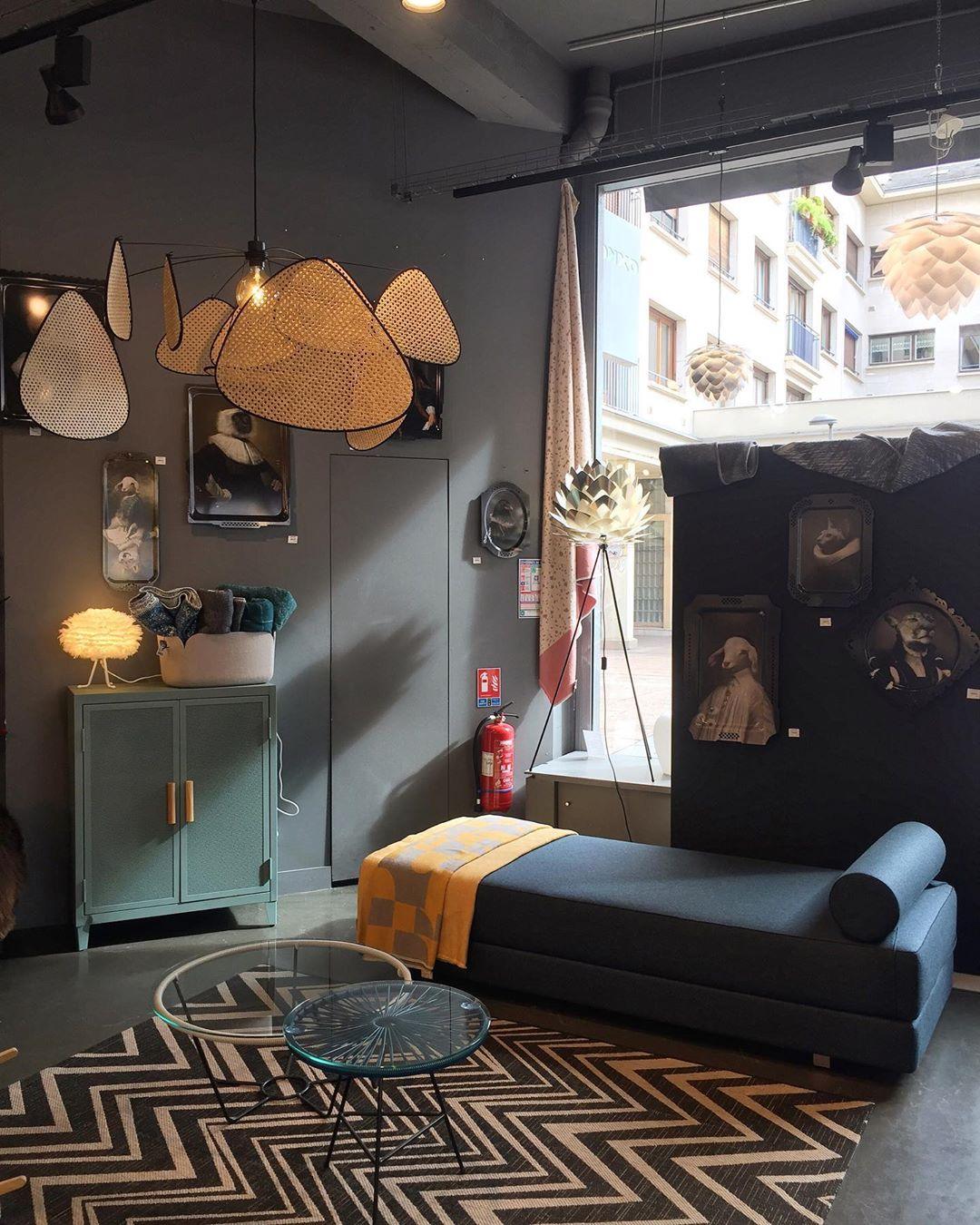 Lustra Kronleuchter Schirm Cannage Suspension Retro-Letslighting