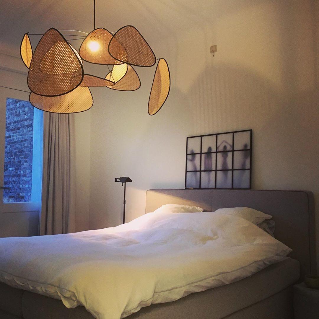 Lustra Kronleuchter Schirm Cannage Suspension Retro-Letslighting