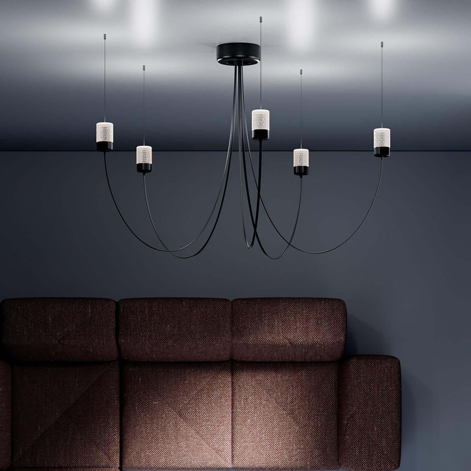Lustra Kronleuchter Schwingende Eleganz Glas-Letslighting